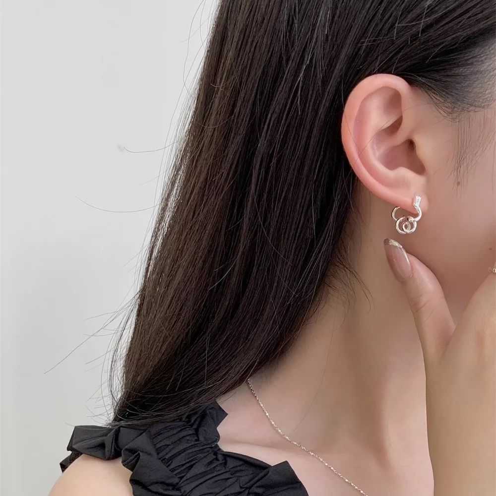 925 Sterling Silver Minimalist Earrings, image 4