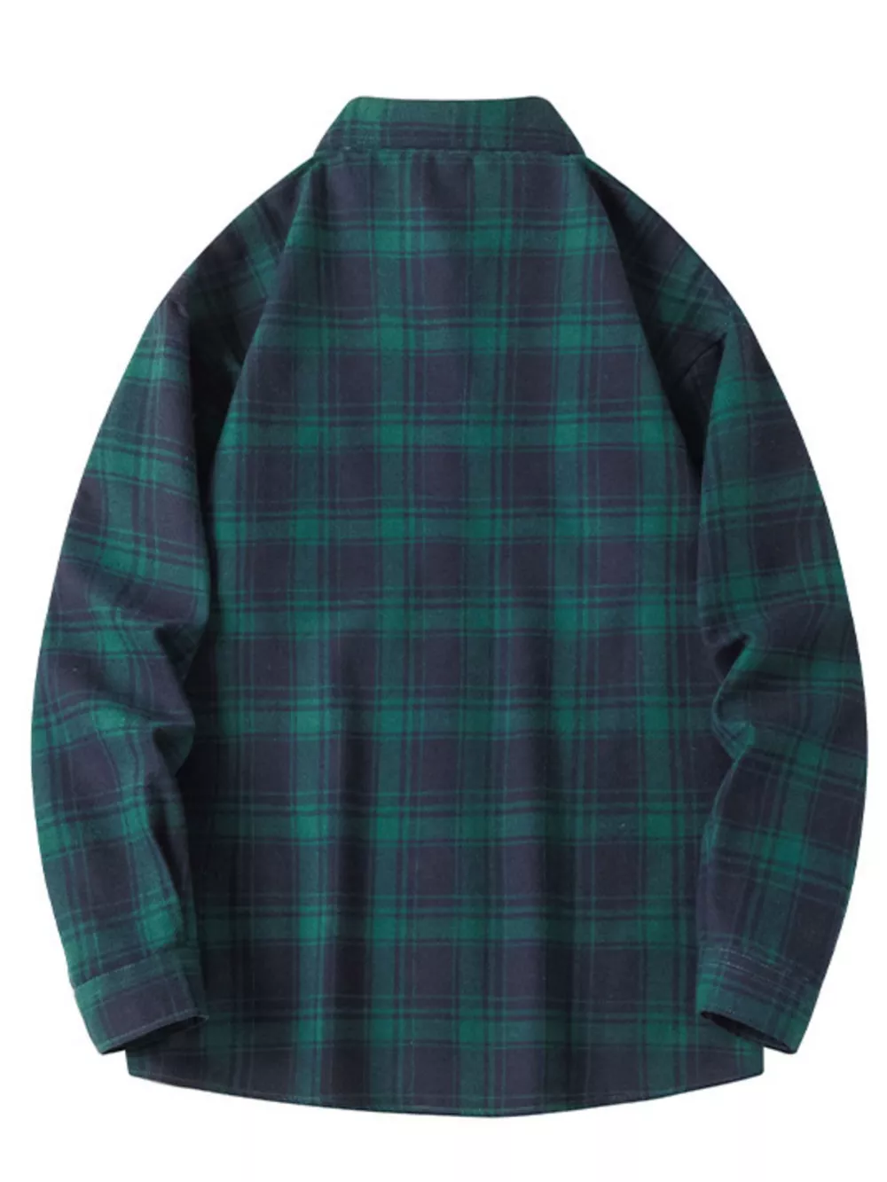 Men's Plus Size Plaid Long Sleeve Shirt, image 7