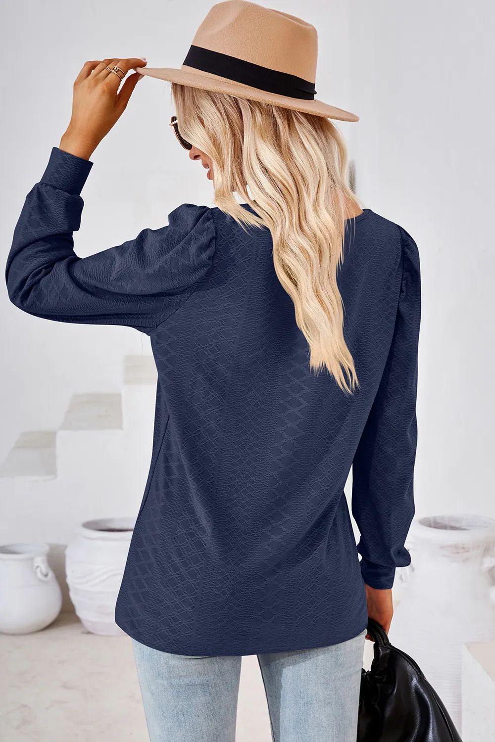 Square Neck Puff Sleeve T-Shirt, image 4