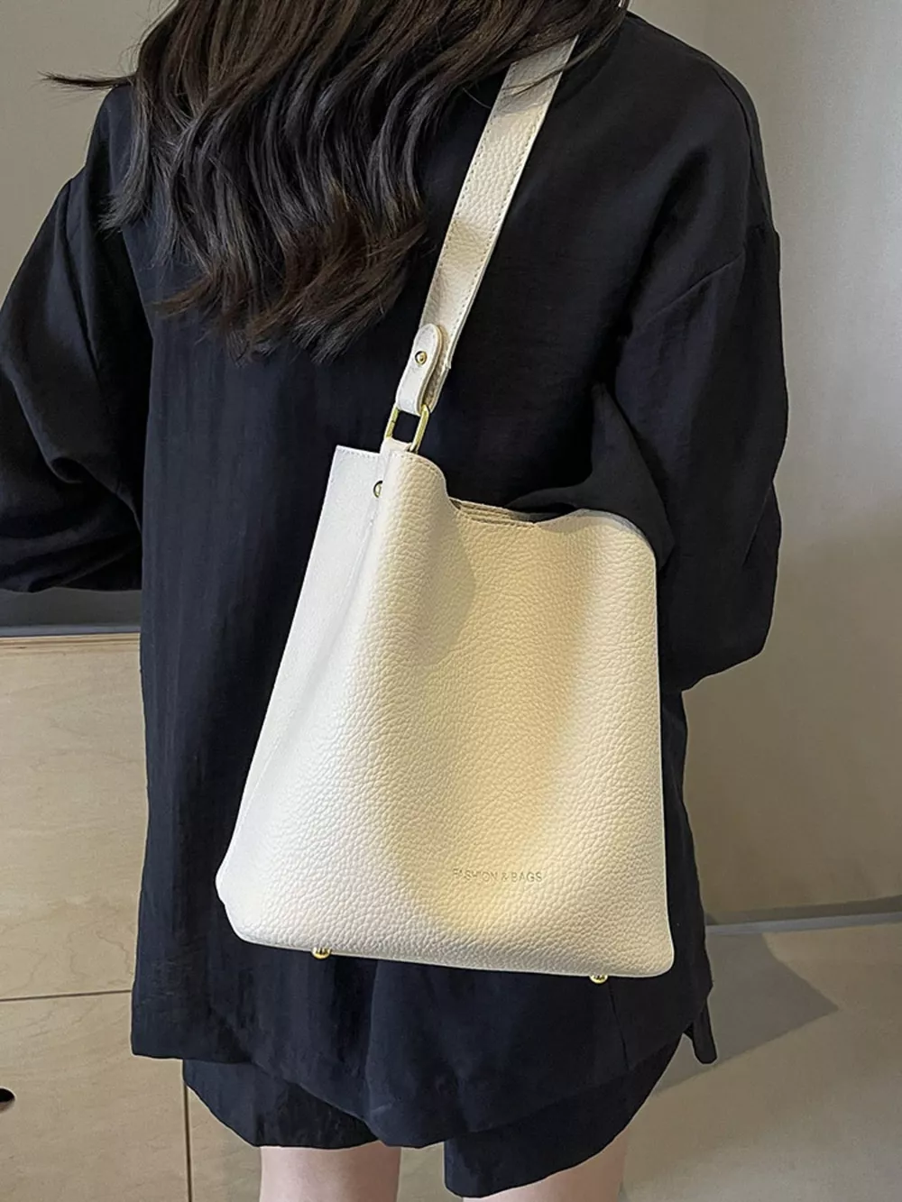 Solid Color Tote Bag, image 5