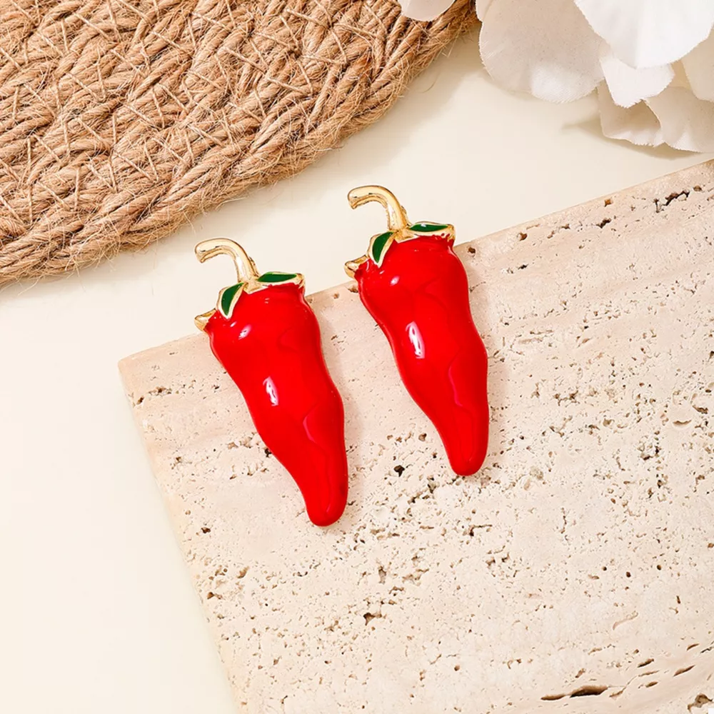 Chili Pepper Stud Earrings, image 4