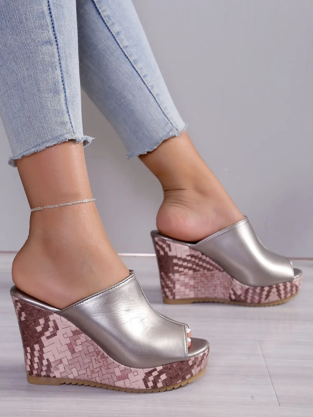 PU Leather High Heel Sandals, image 10