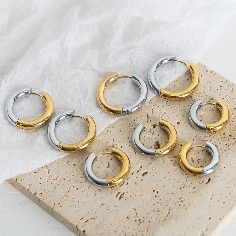 18K Gold-Plated Huggie Earrings, image 6