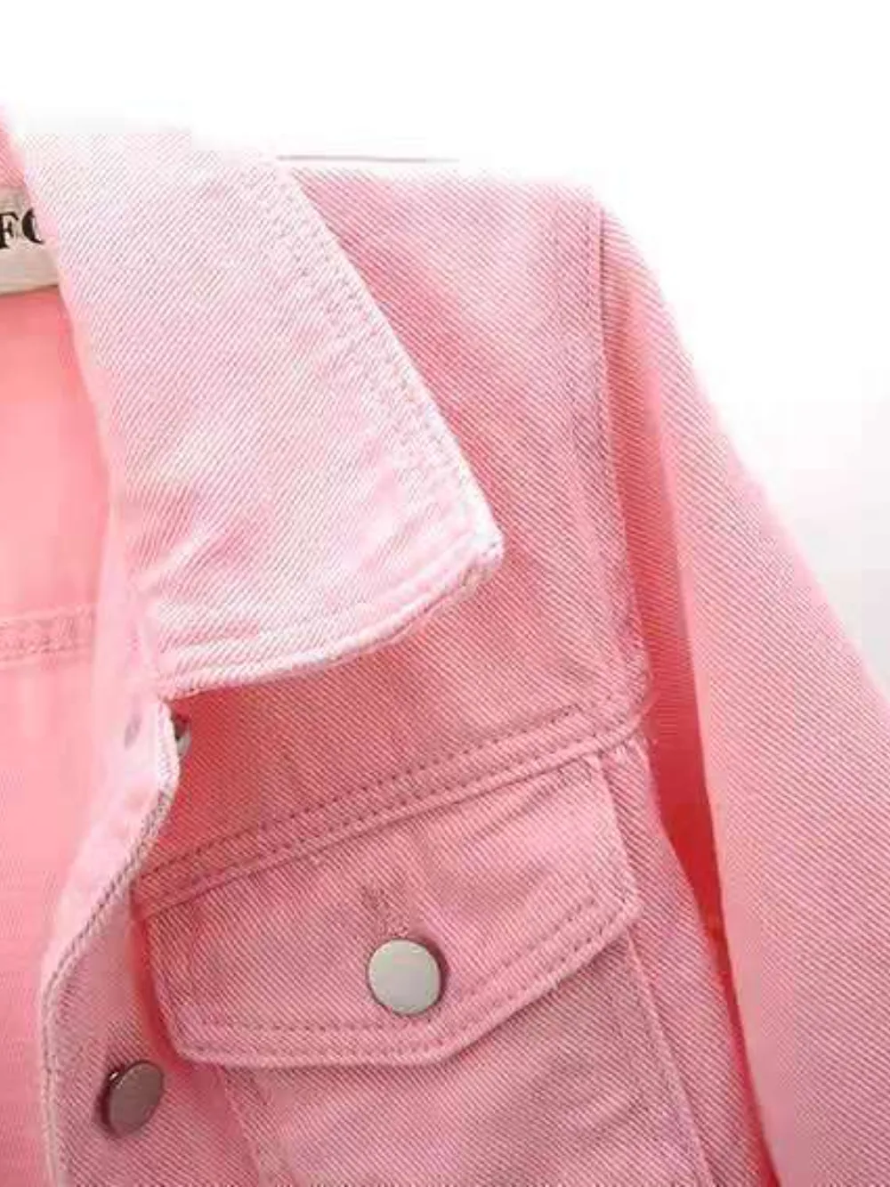 Full Size Cropped Denim Jacket Plus Size, image 20