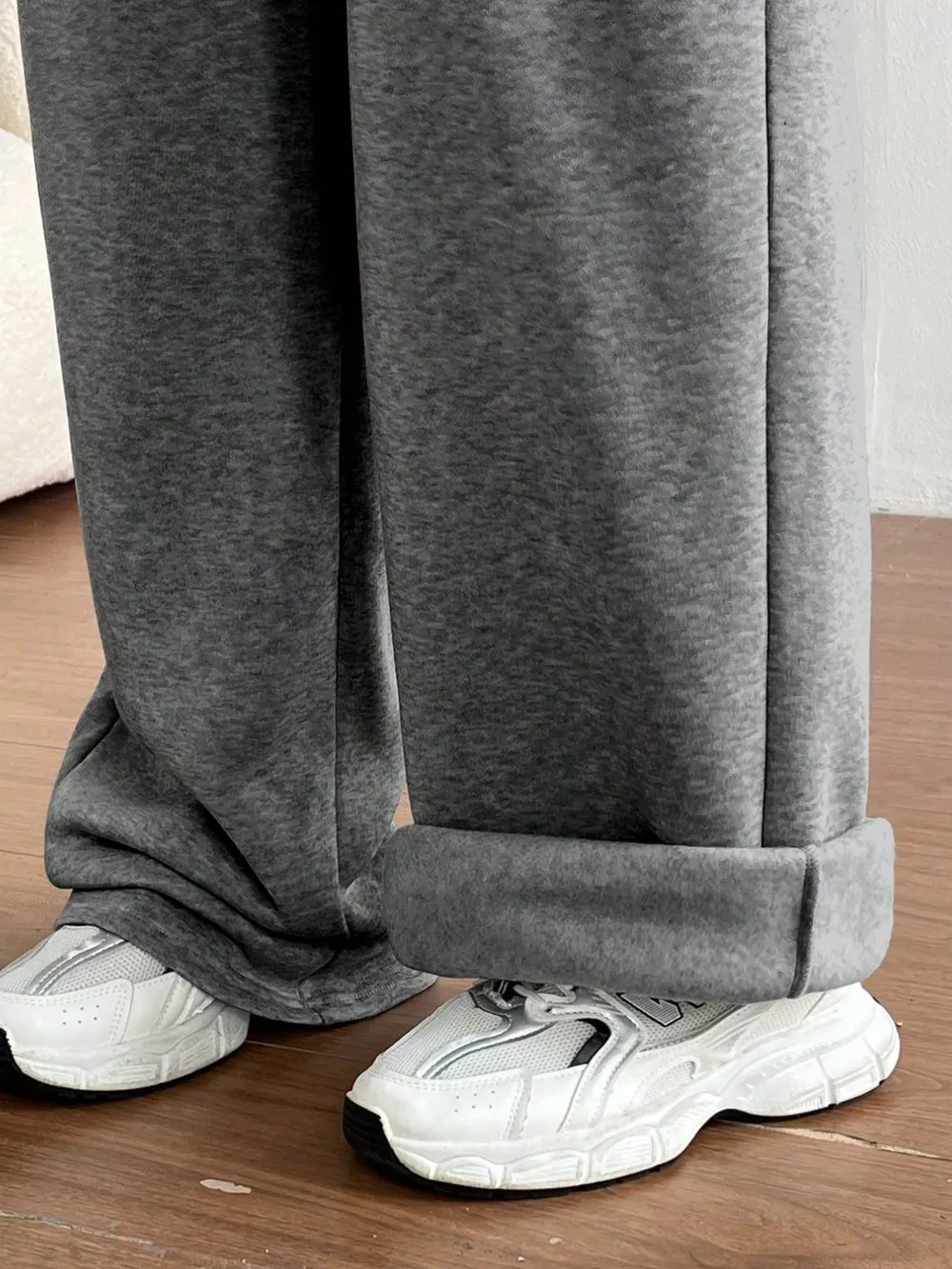 Casual Drawstring High Waist Wide Leg Sweatpants, image 21