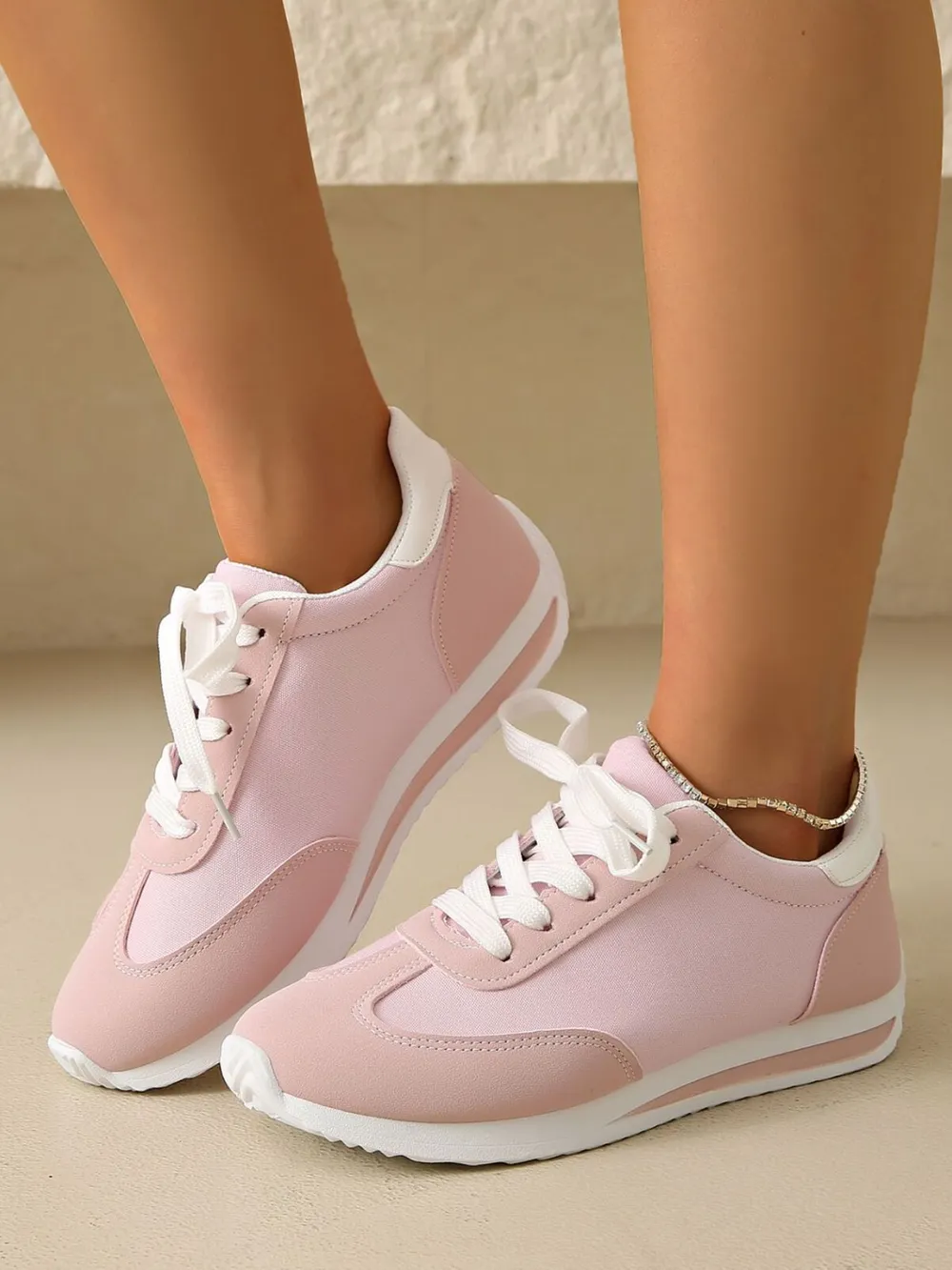 Round Toe Lace Up Sneakers, image 7