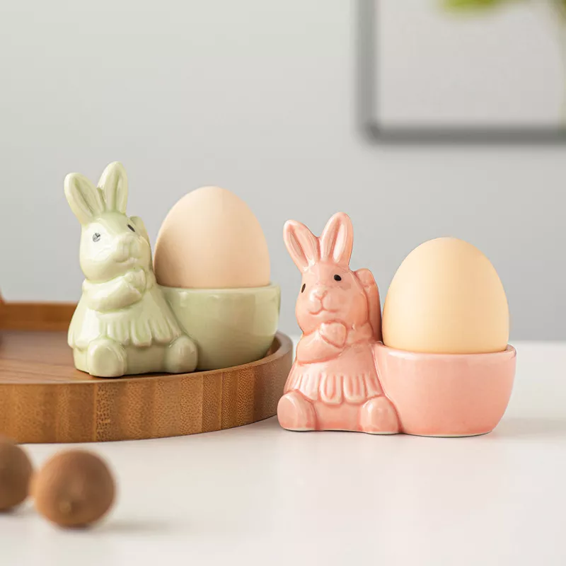 Ceramic Easter Bunny Egg Holder, image 3