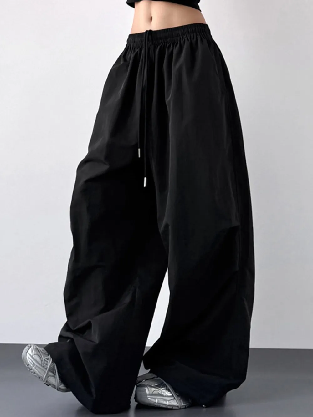 Wide Leg Drawstring Pants