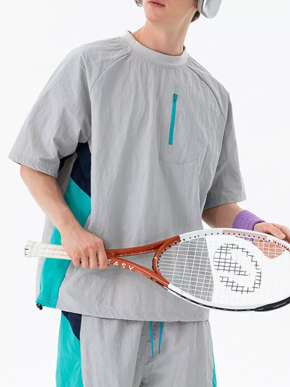 Men's Contrast Round Neck Short Sleeve T-Shirt, image 13