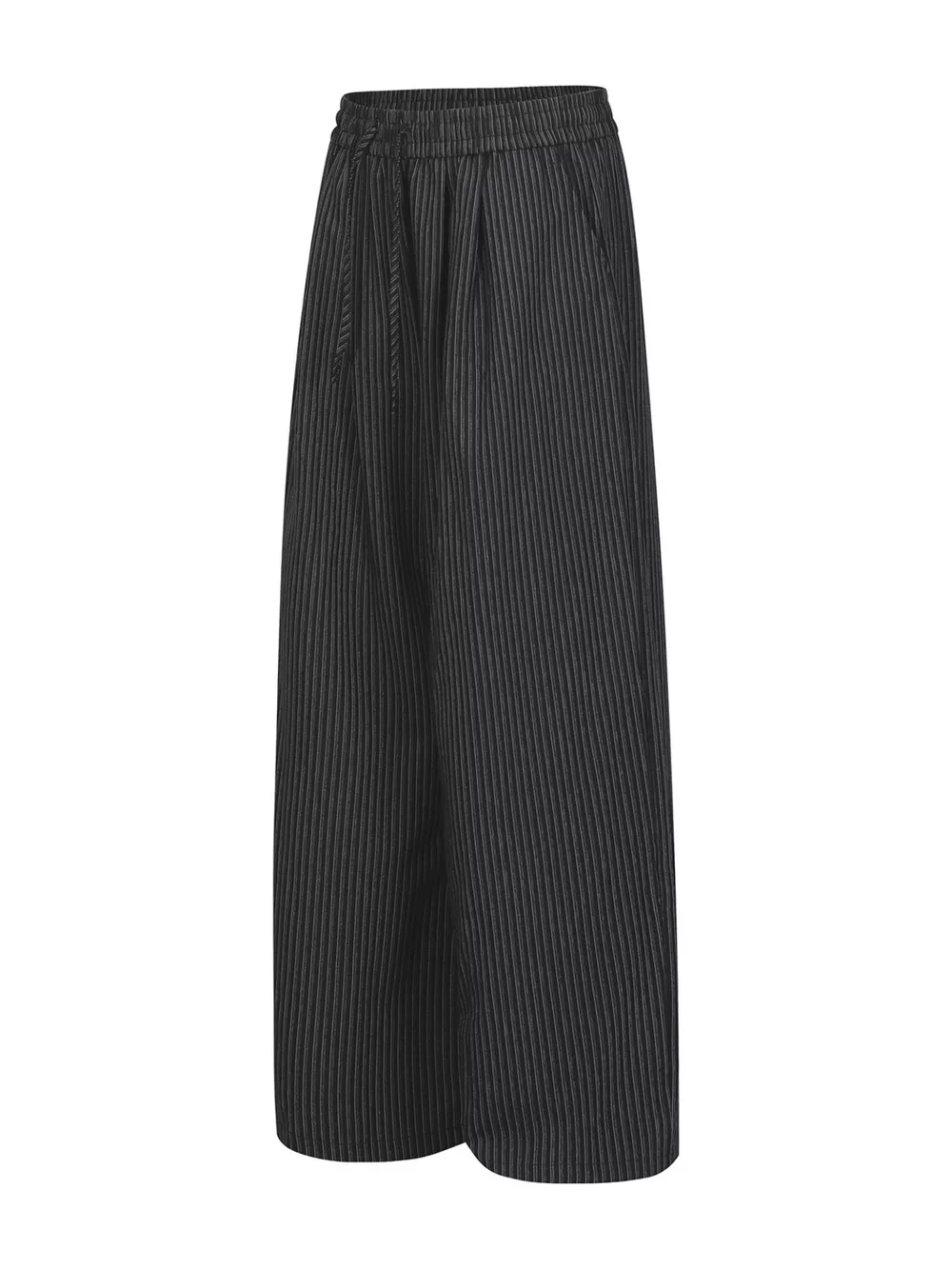 Men's Striped Wide-Leg Drawstring Pants, image 2