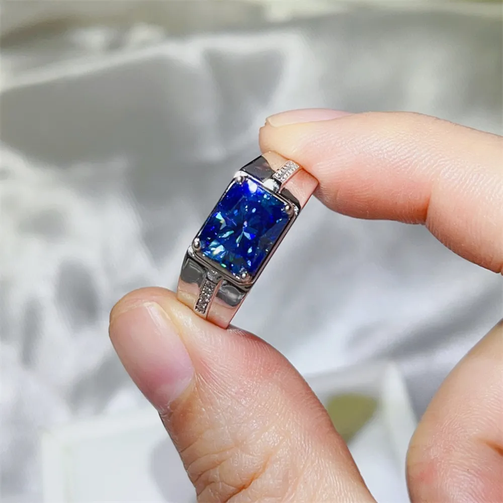 2 Carat Moissanite 925 Sterling Silver Ring, image 3