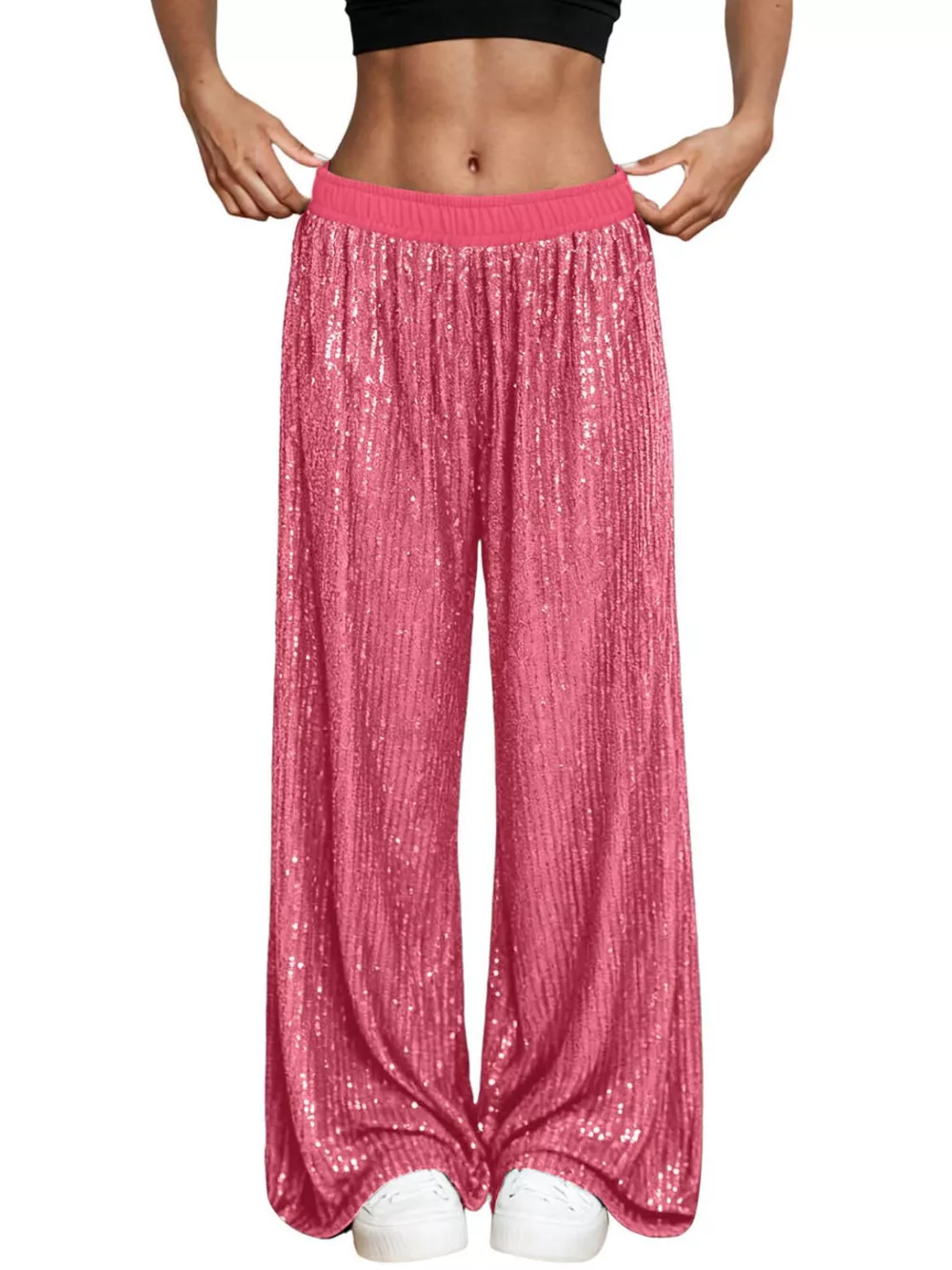 Sequin Wide-Leg Pants, image 19