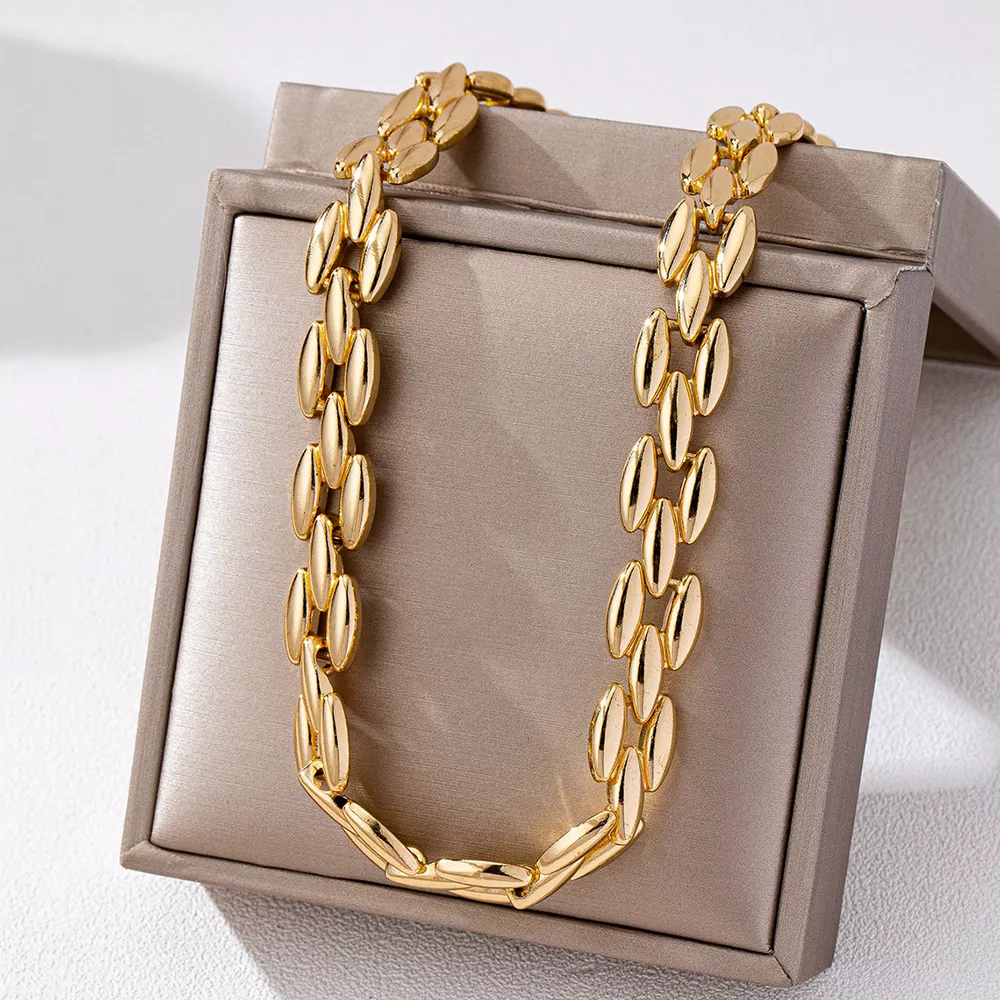 18K Gold-Plated Chunky Necklace, image 4