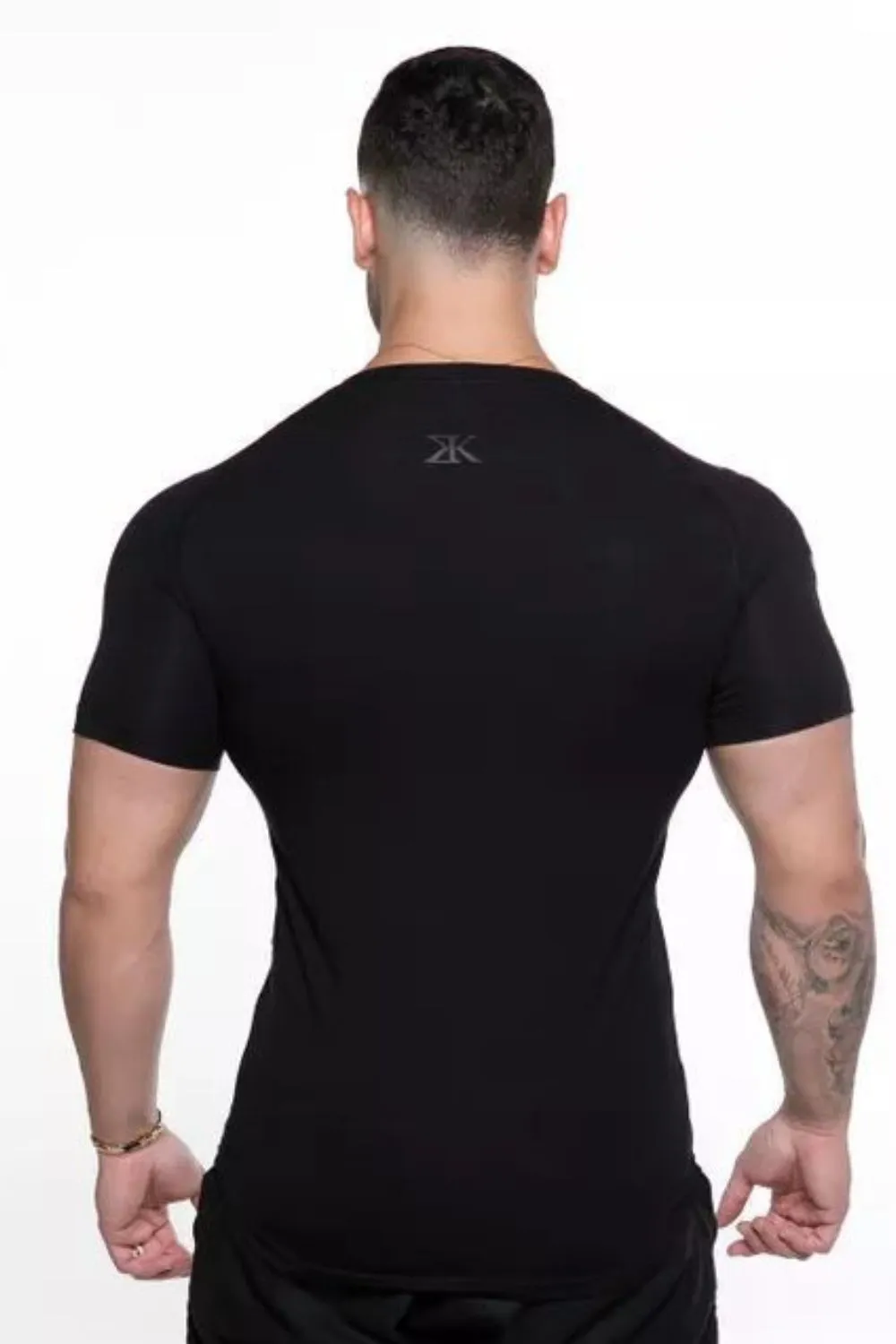 Men's Plus Size Letter Round Neck Short Sleeve T-Shirt, image 5