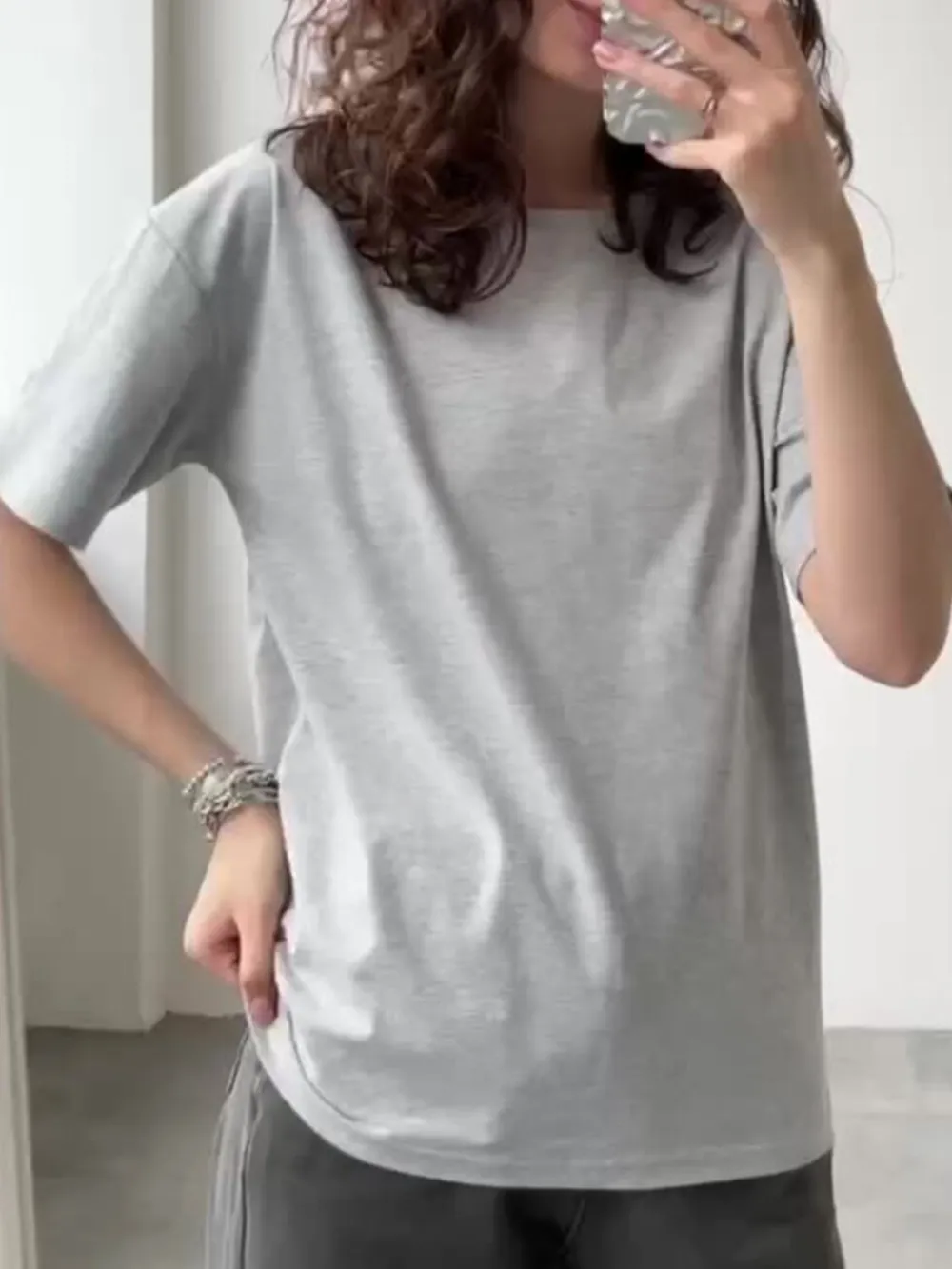 Plus Size Oversized Round Neck Short Sleeve T-Shirt, image 14