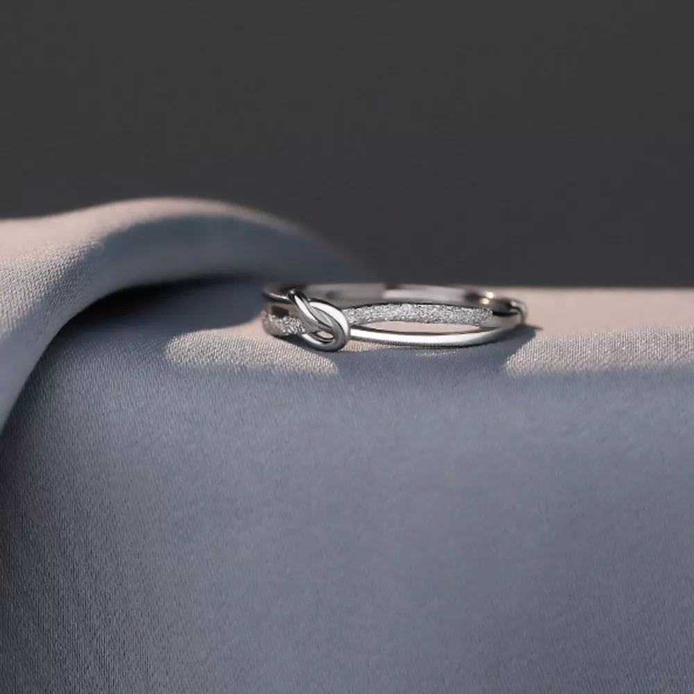 925 Sterling Silver Knot Ring, image 10