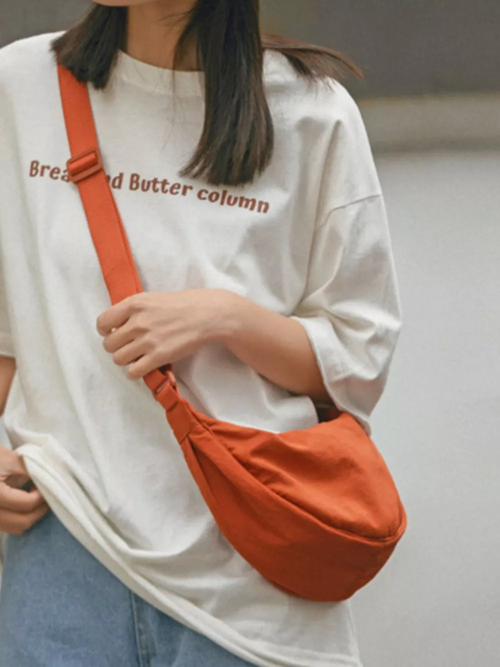 Casual Lightweight Crescent Crossbody Bag, image 9