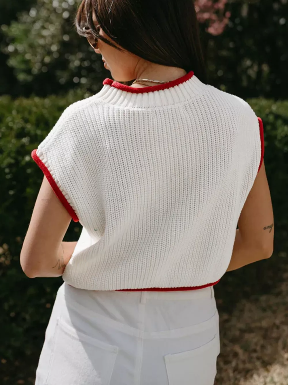American Flag Knit Sweater Top, image 3