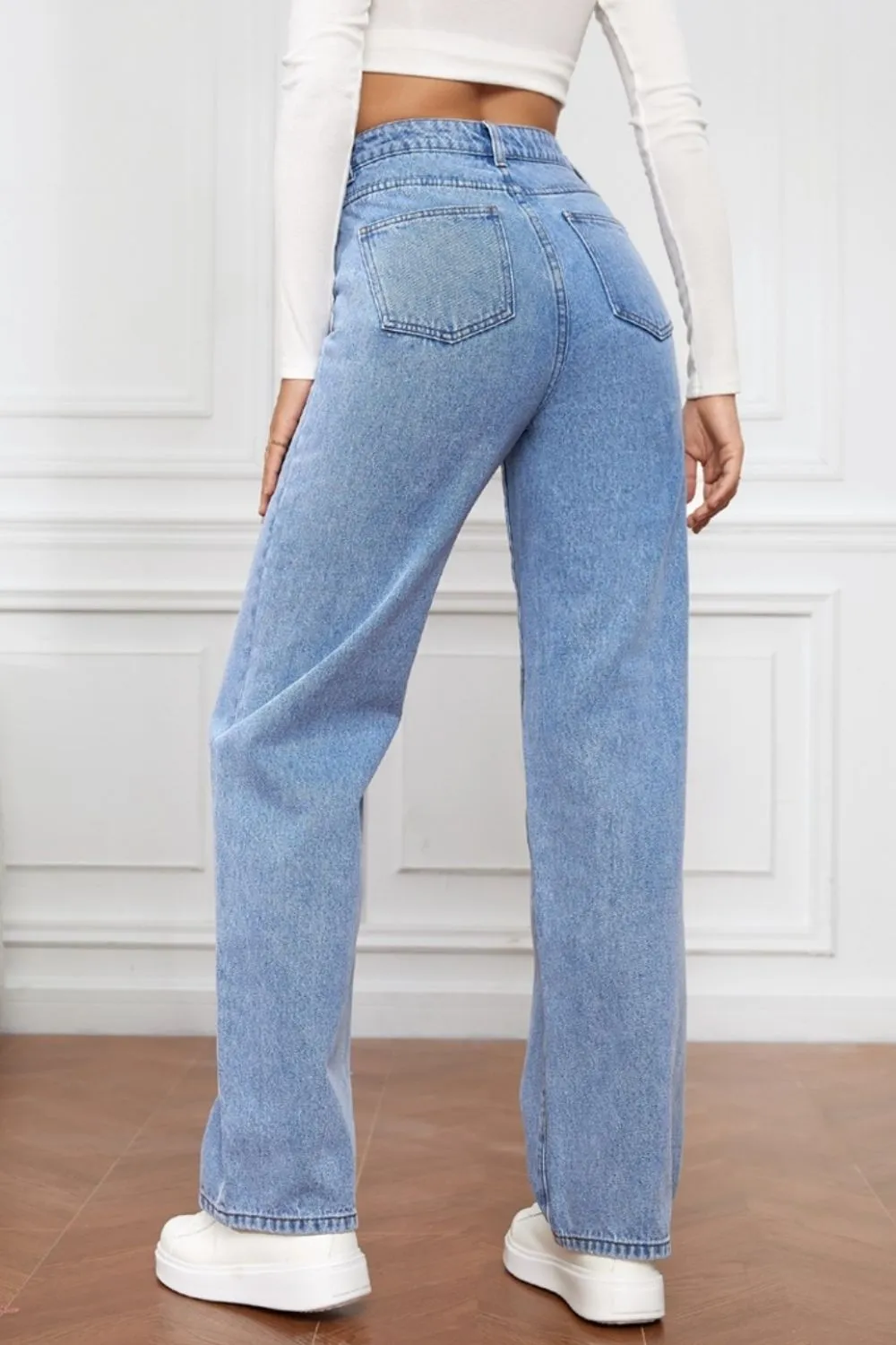 High Waist Straight Jeans, image 7