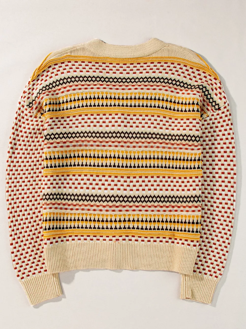 Vintage Patterned Button-Down Cardigan, image 11