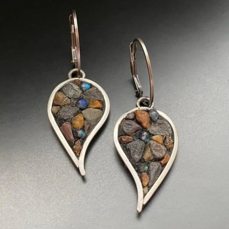 Natural Stone Dangle Earrings, image 2