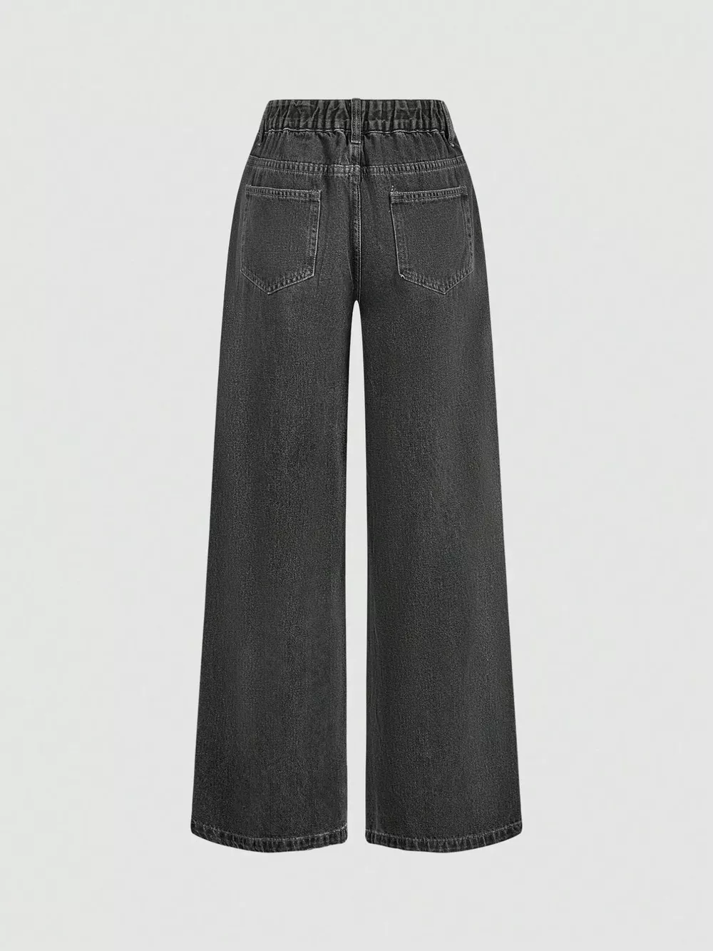 Halter Neck Denim Vest and Wide-Leg Jeans Set, image 12