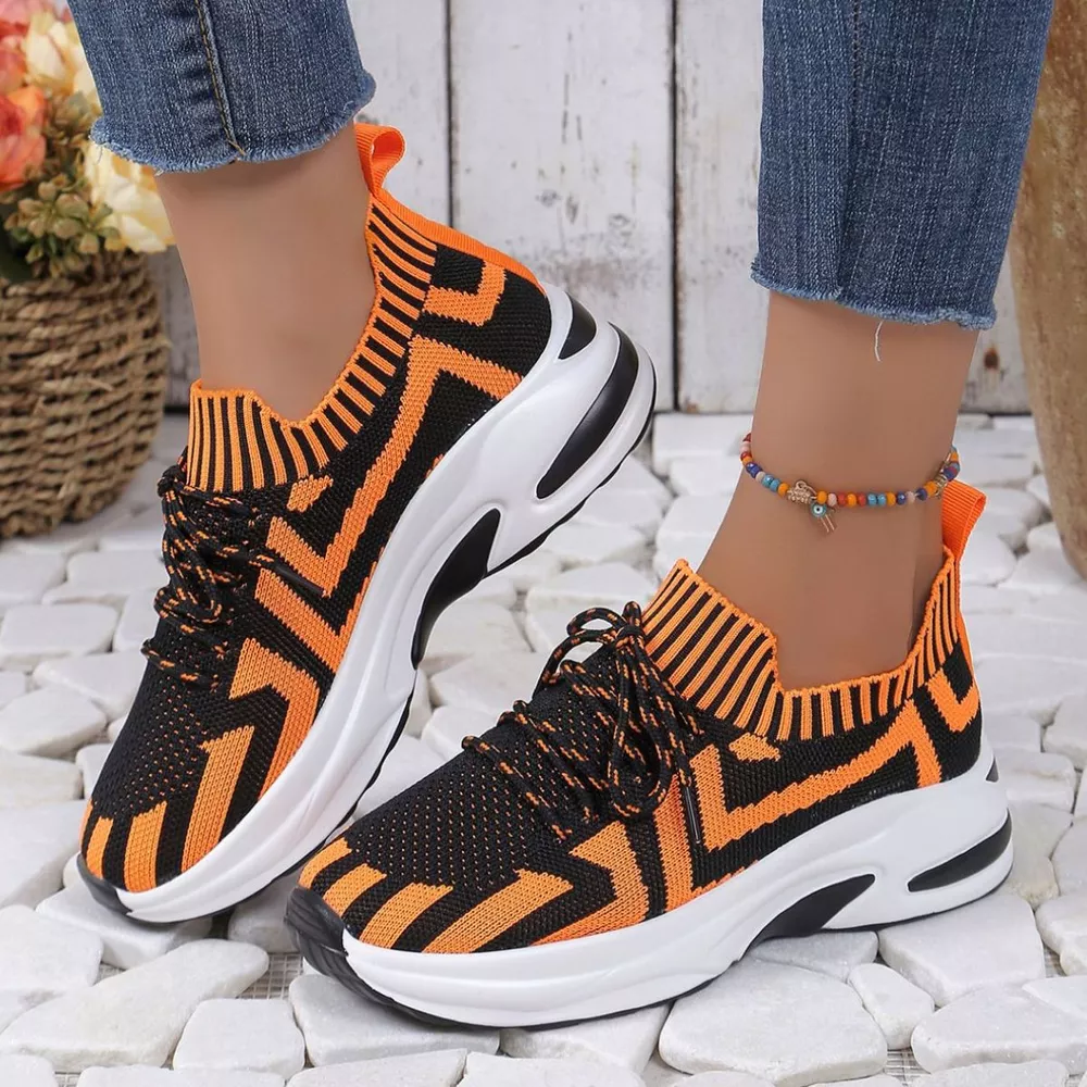 Round Toe Platform Sneakers, image 13