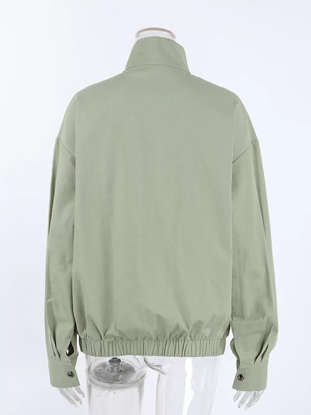 Snap Down Dropped Shoulder Jacket, image 16