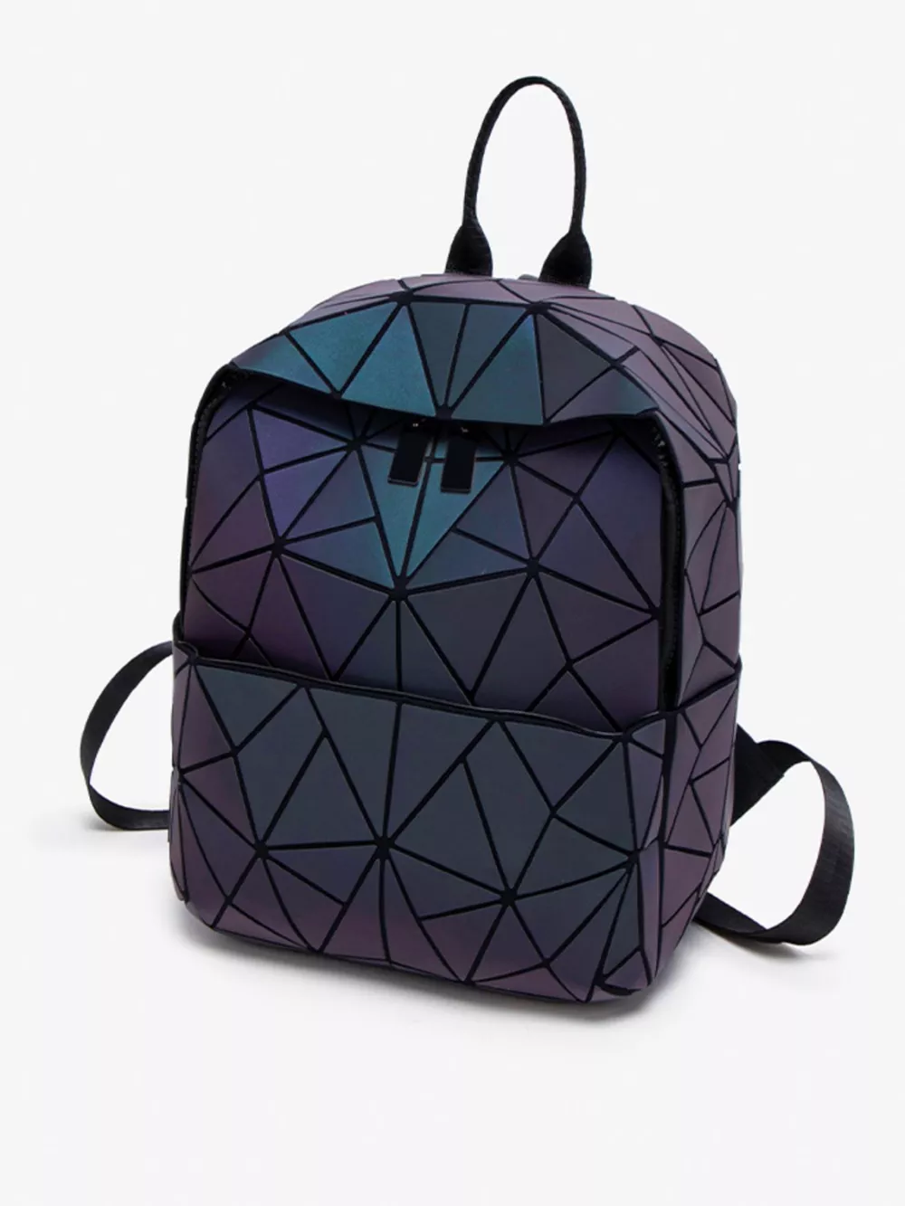 Geometric Adjustable Straps Backpack Bag, image 4