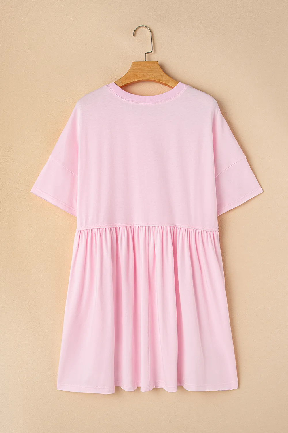 Round Neck Half Sleeve Mini Dress, image 8