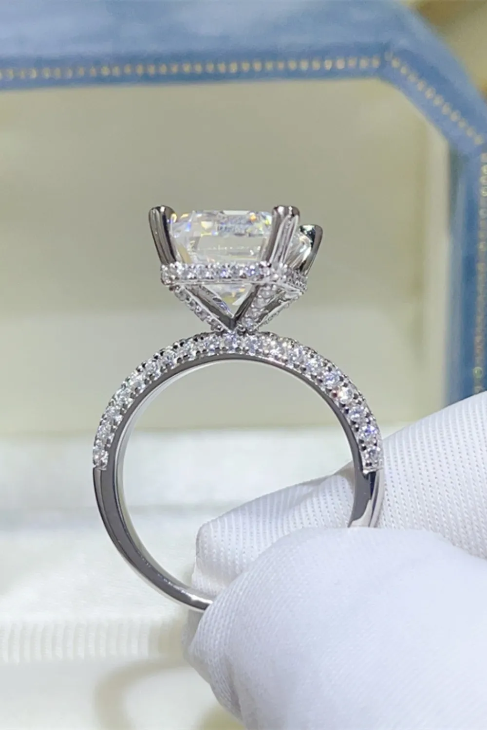 5 Carat Moissanite 925 Sterling Silver Ring, image 4