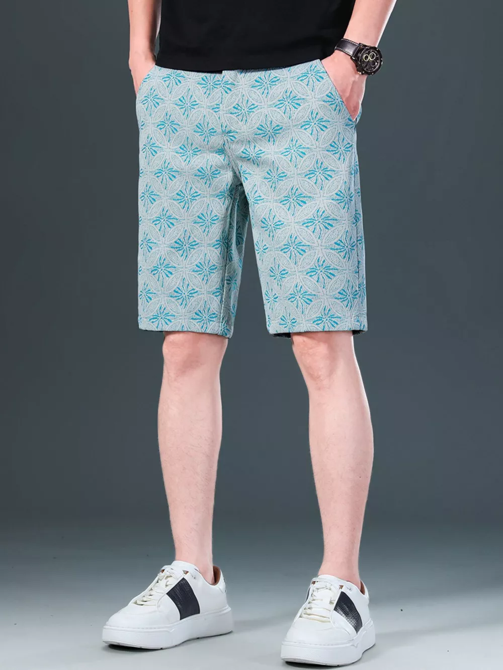 Men's Printed Loose Fit Shorts, image 2