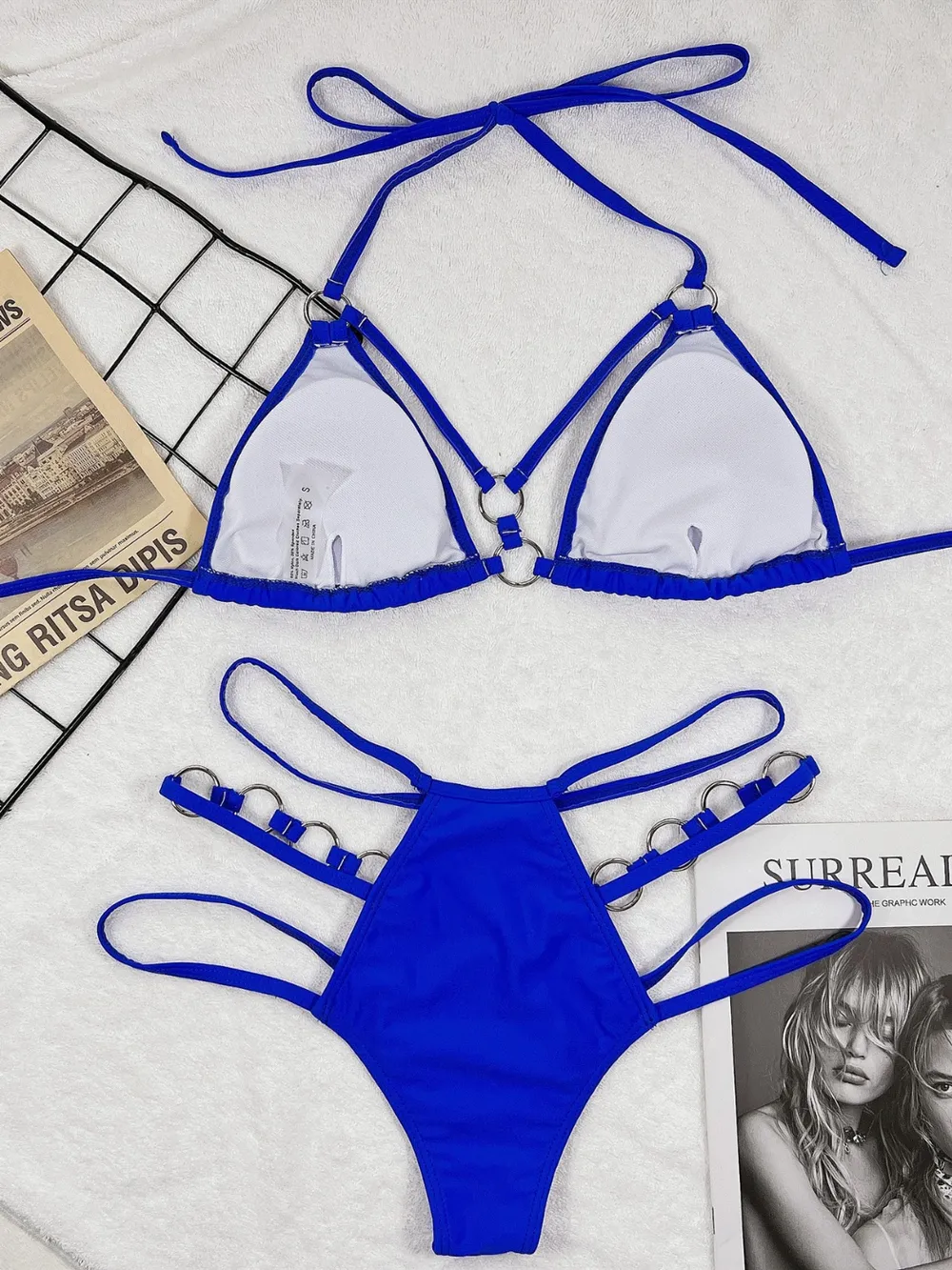 Cutout Halter Neck Two-Piece Bikini Set, image 12