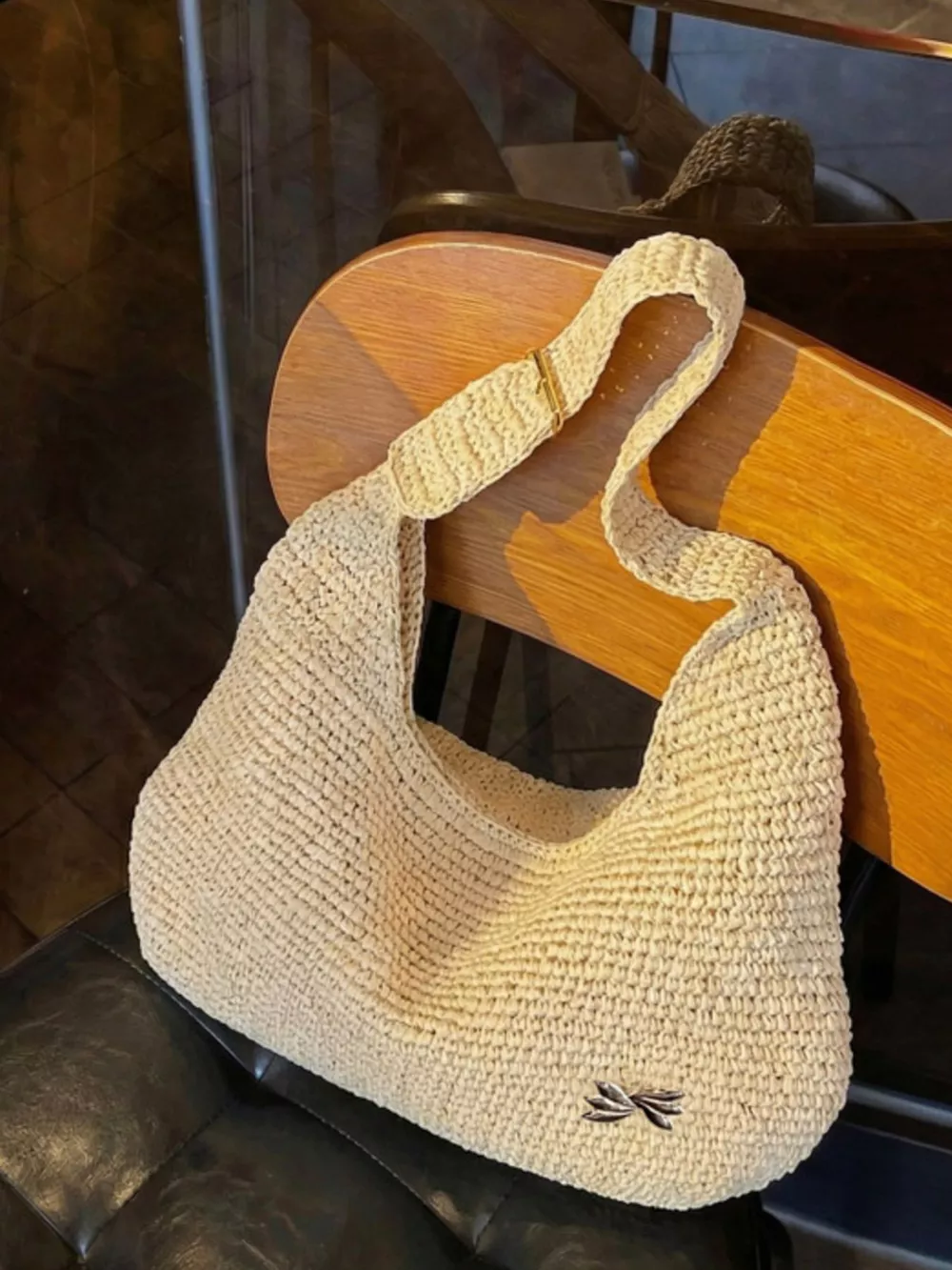Woven Casual Beach Shoulder Bag, image 7