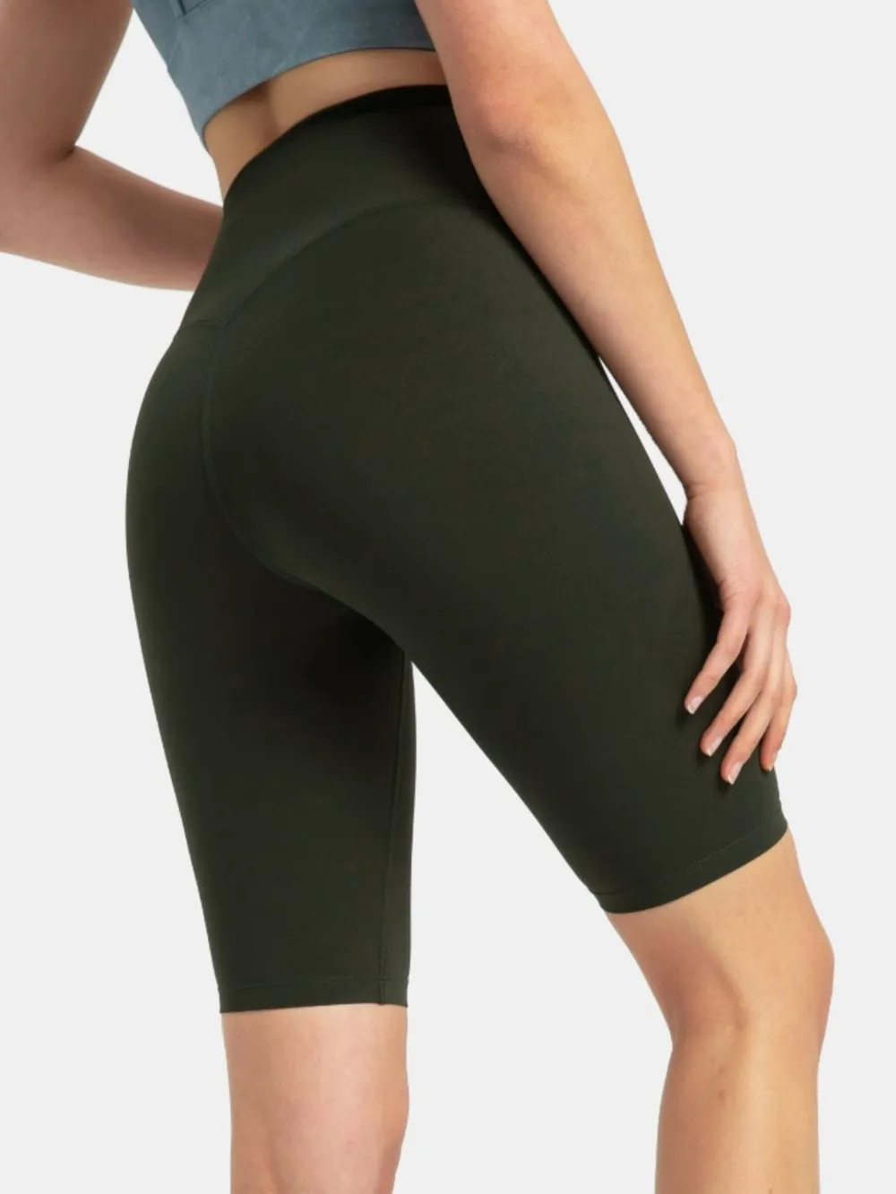 High Rise Wide Waistband Active Shorts, image 29