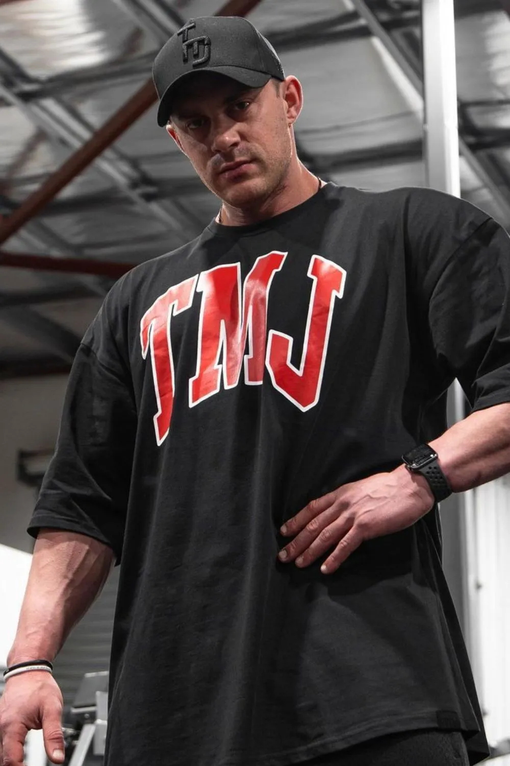 Men's Plus Size Letter Round Neck Half Sleeve T-Shirt, image 3