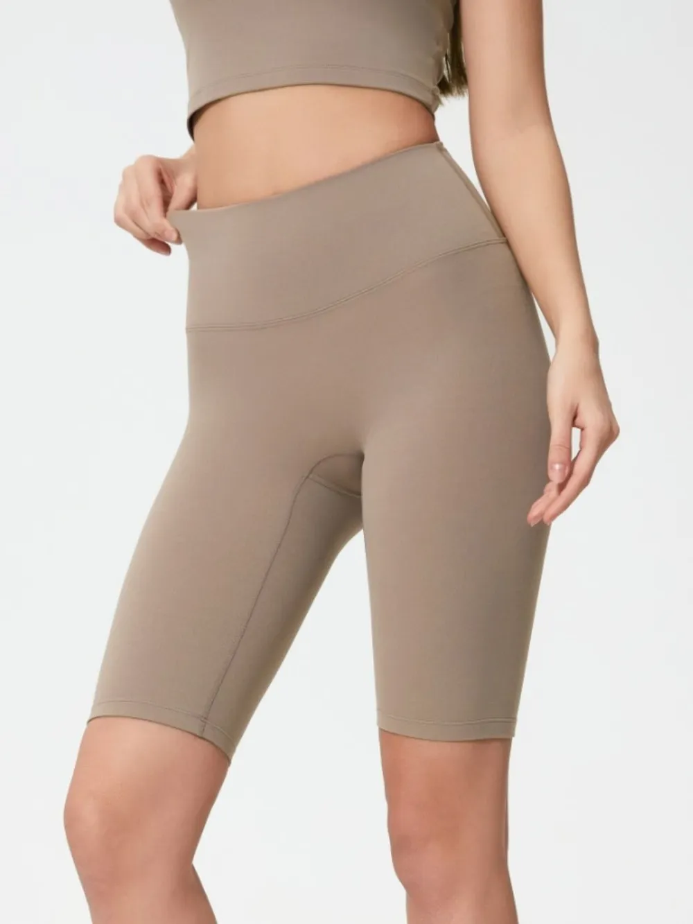 High Rise Wide Waistband Active Shorts, image 30