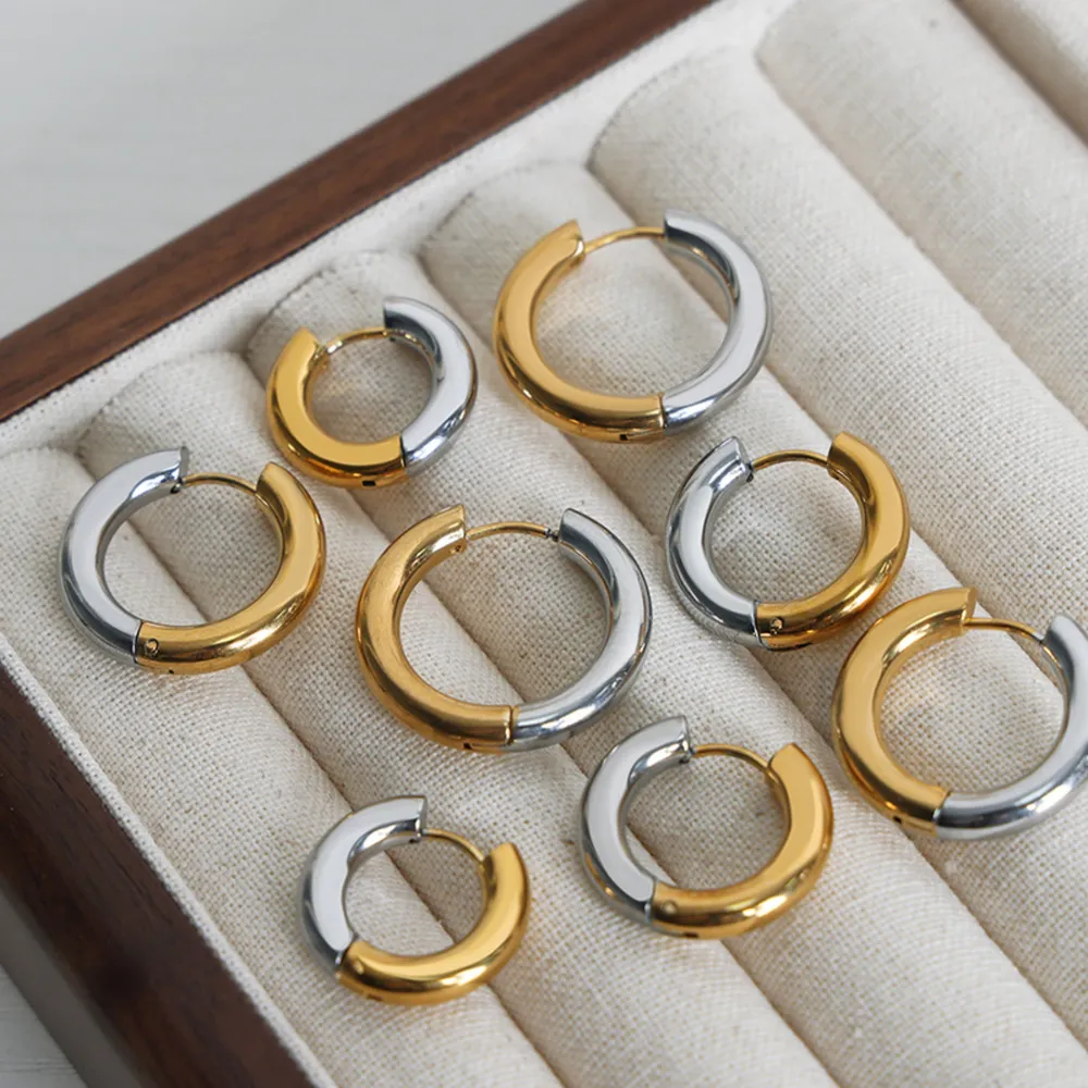 18K Gold-Plated Huggie Earrings, image 5