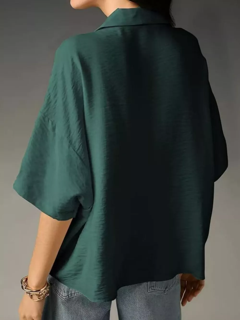Relaxed Fit Half Sleeve Blouse, image 12