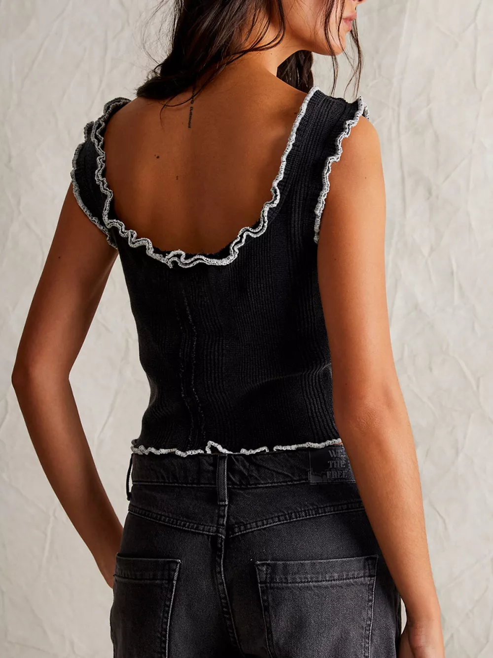 Lettuce Trim Square Neck Tank, image 6