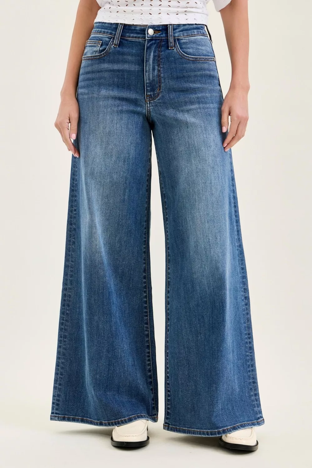 High Waist Palazzo Jeans