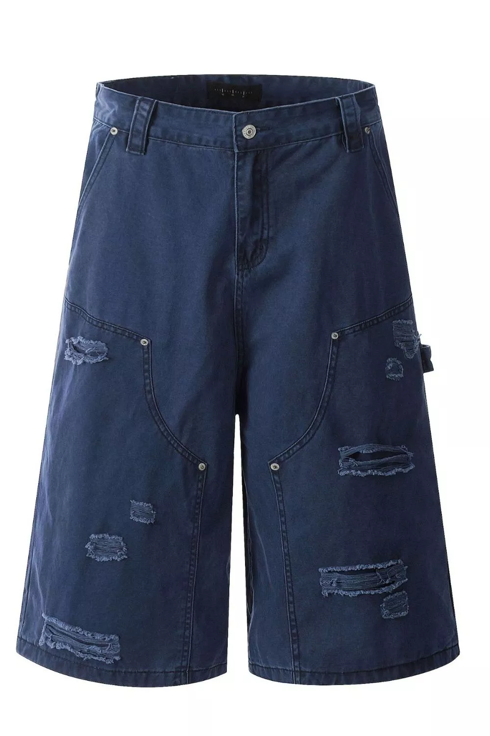 Men's Distressed Wide Leg Shorts, image 4