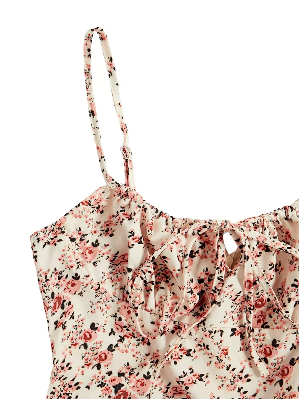 Floral Print Tie Strap Mini Dress, image 22