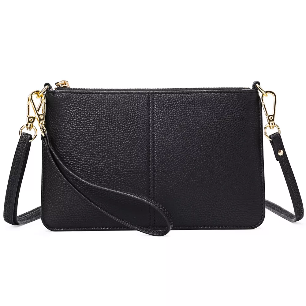 PU Leather Clutch with Detachable Straps
