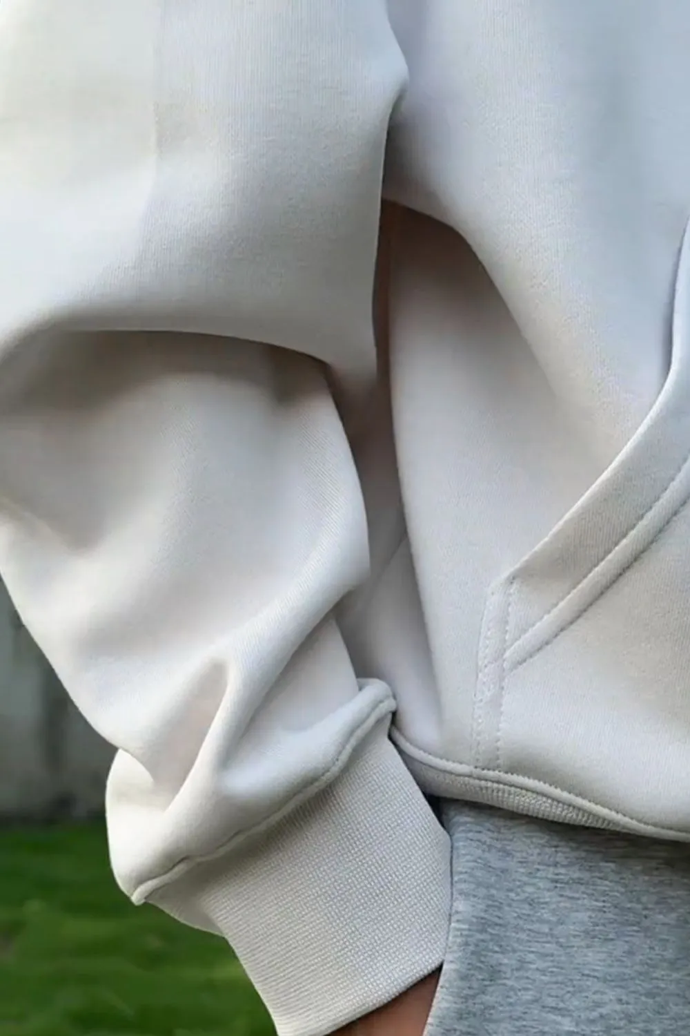 Men's Drop Shoulder Long Sleeve Hoodie with Pocket, image 5