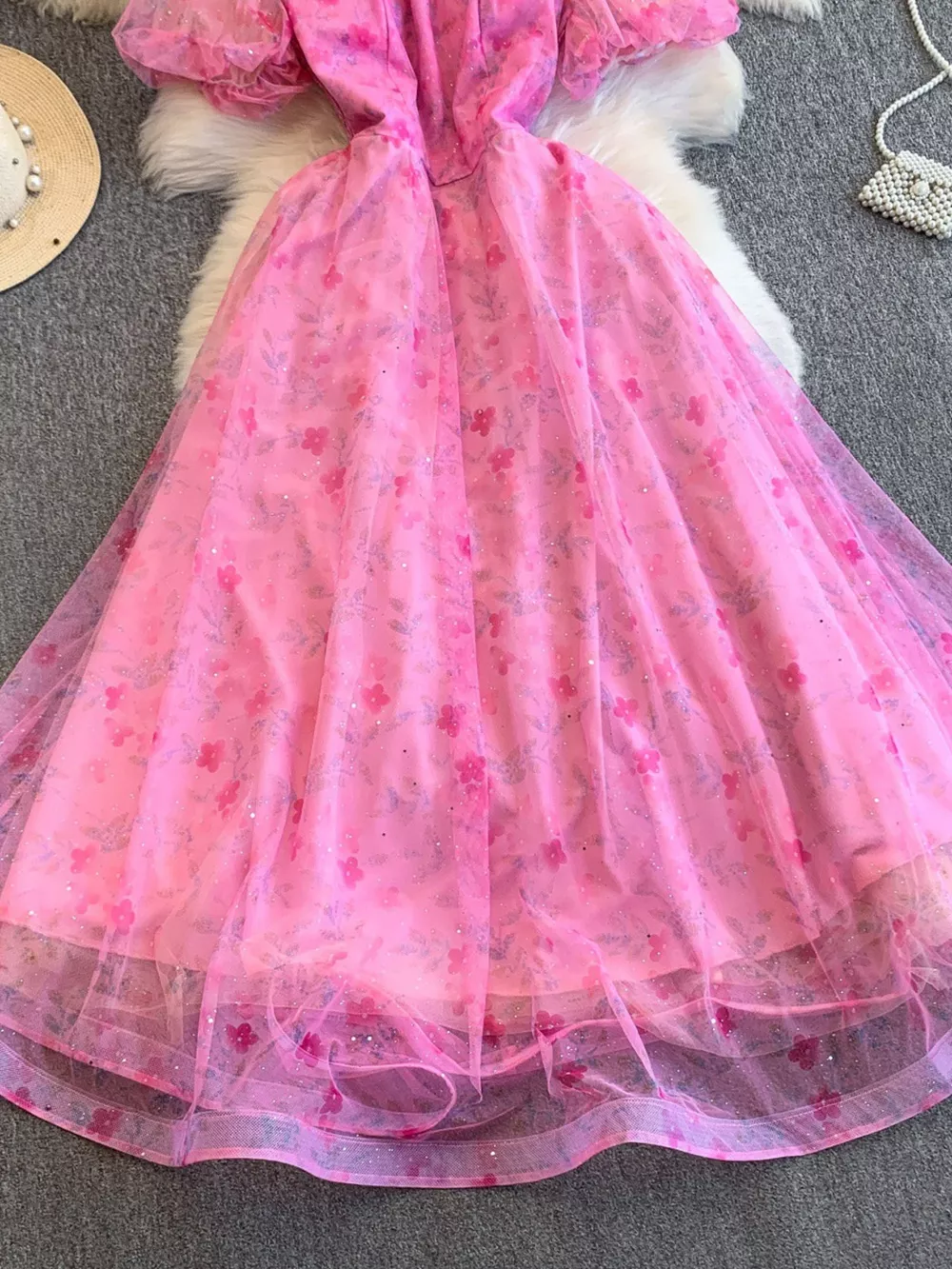 Sweetheart Neck Puff Sleeve Dress, image 12