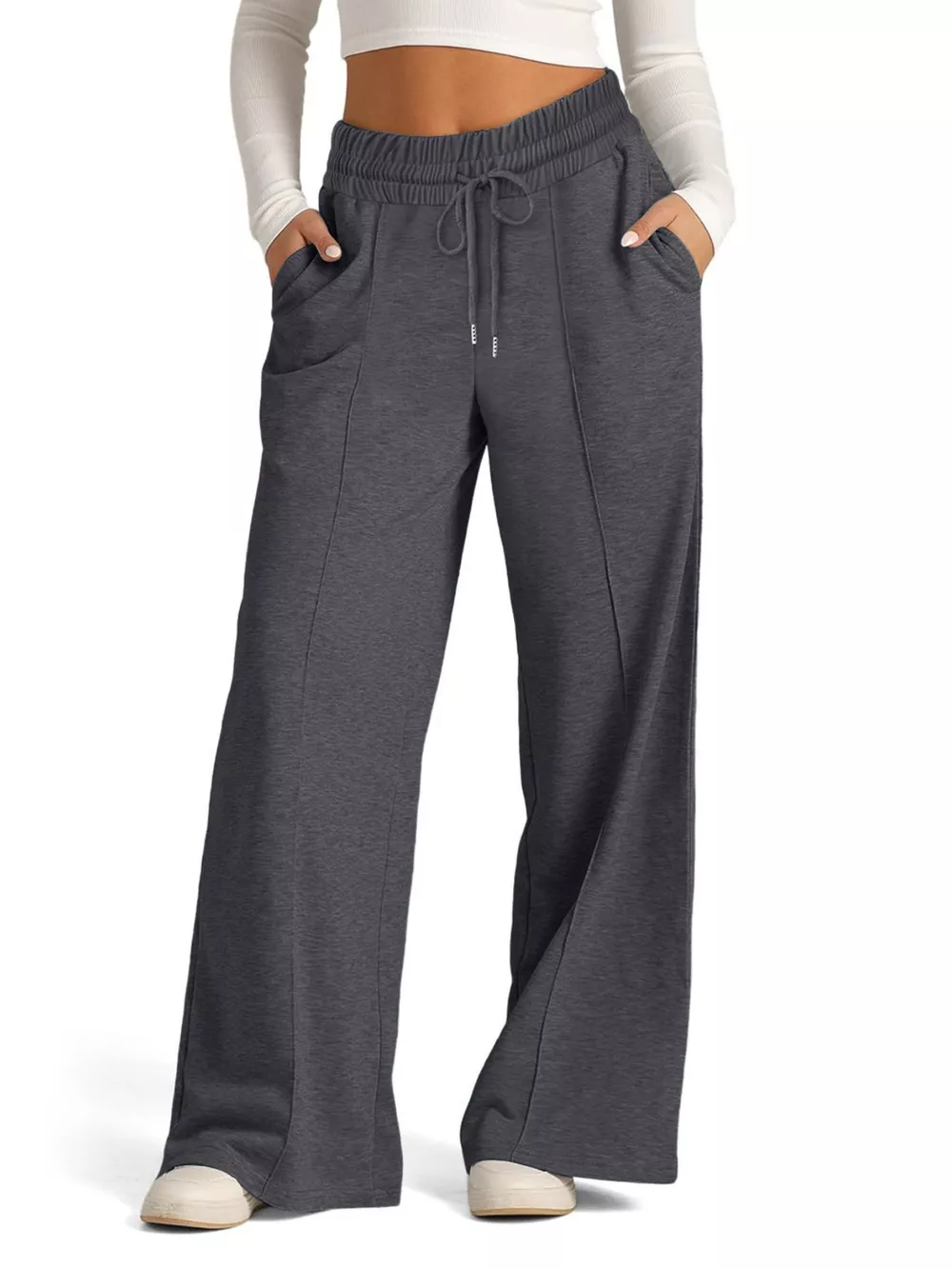Wide Leg Drawstring Pants, image 22