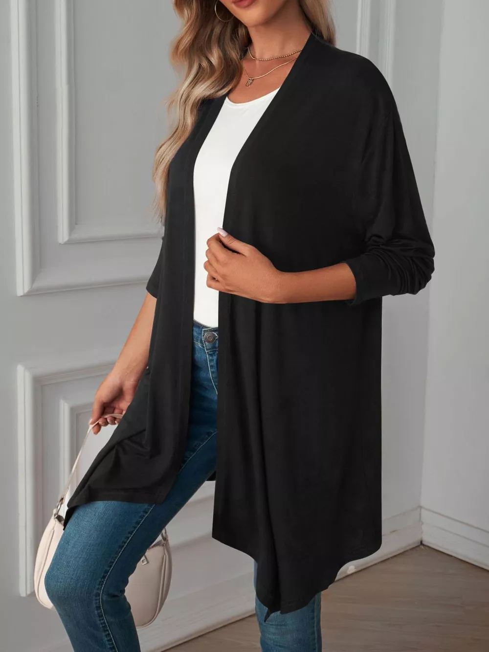 Lightweight Open Front Cardigan, image 19