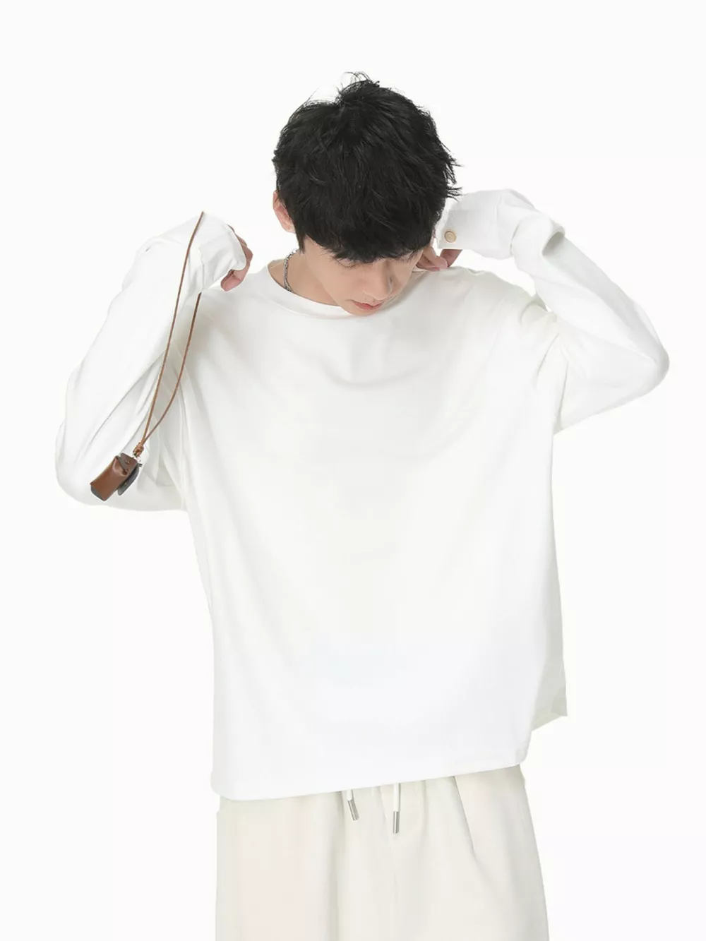 Men's Oversized Long Sleeve T-Shirt, image 7