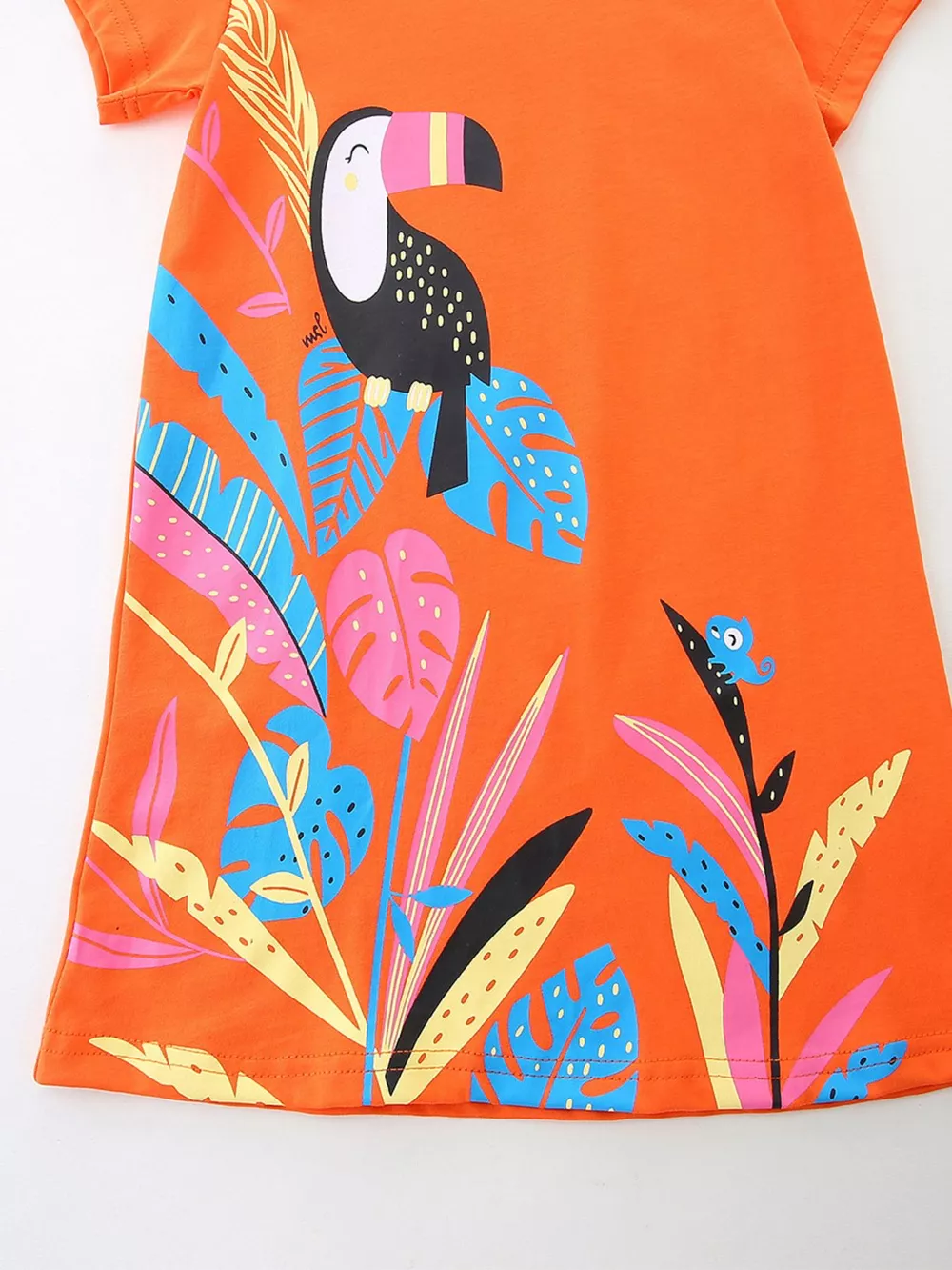 Children's Toucan Print Casual Dress, image 4